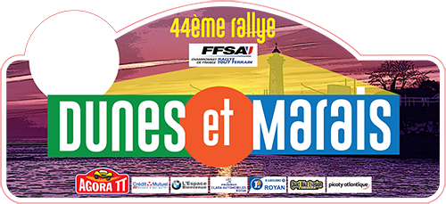 plaque Rallye Dunes et Marais 2021